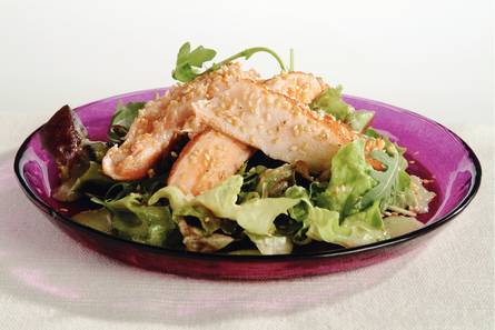 Zalmsalade met Japanse dressing