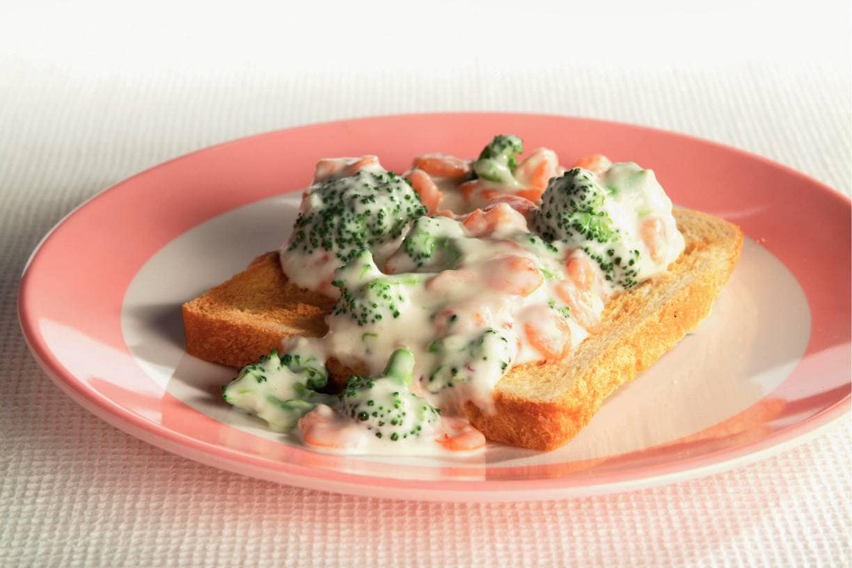 Garnalenragout met witbrood