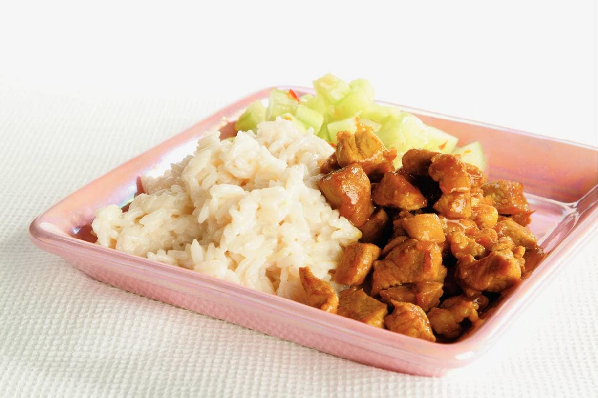 Kokosrijst met rendang