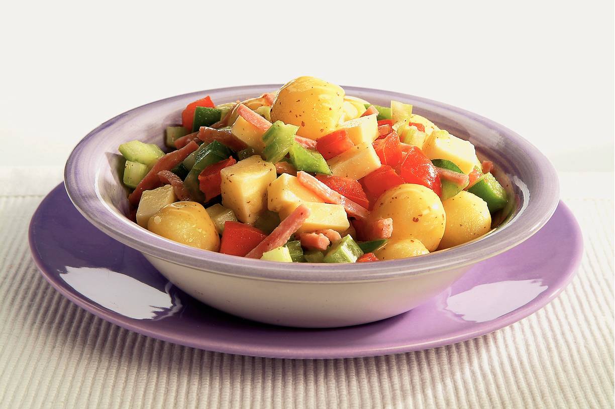 Aardappelsalade met mosterdressing