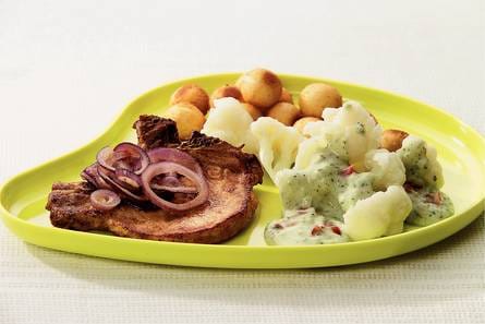 Bloemkool met room-pestosaus