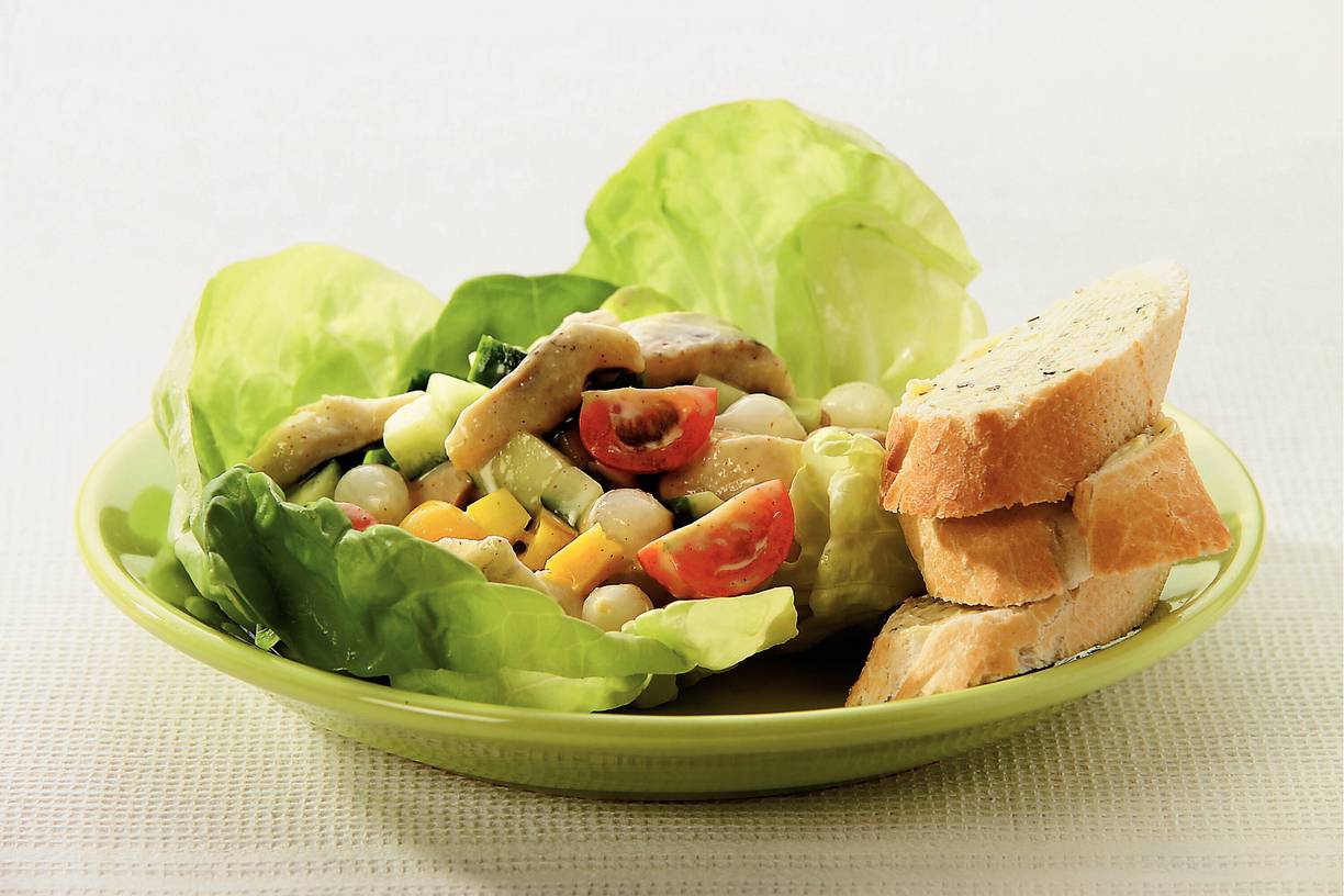 Haringsalade met mosterddressing