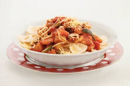 Pasta met Italiaanse roerbakgroente