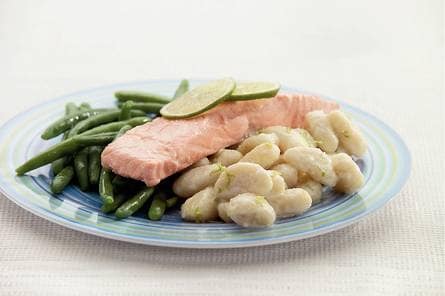 Gnocchi met zalm in limoensaus