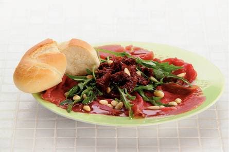 Carpaccio met balsamicodressing