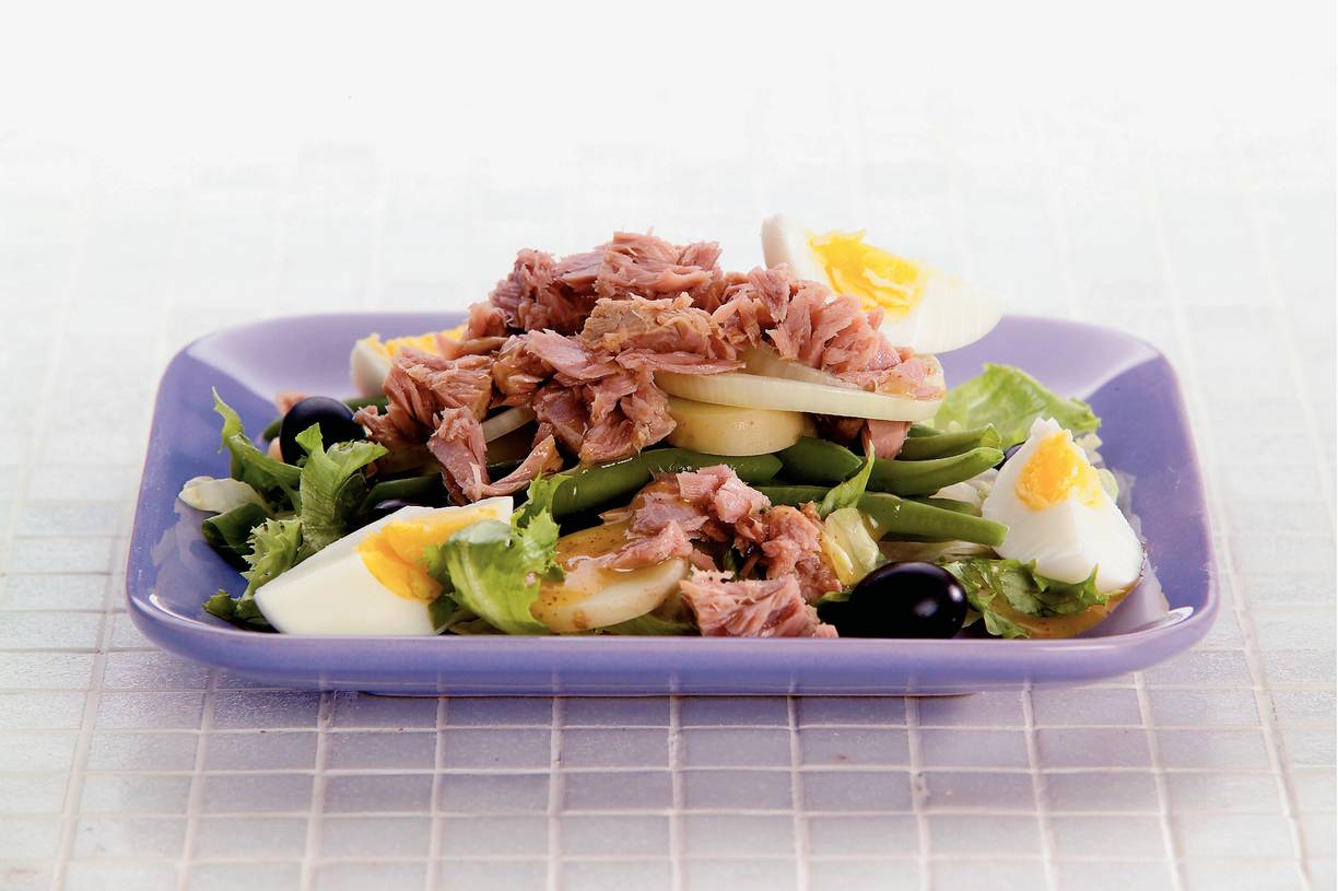 Aardappelsalade met tonijn