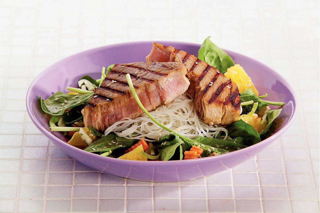 Gemarineerde tonijnsteaks