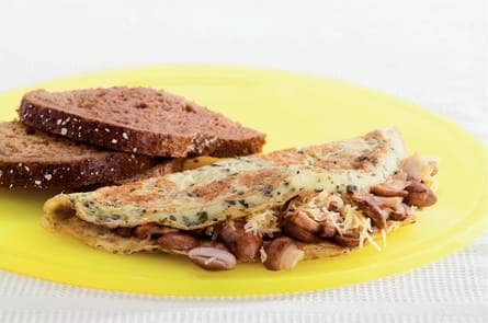 Kruidenomelet met champignons