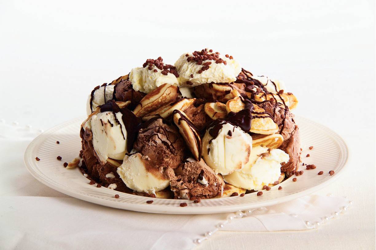 Poffertjes-ijstaart