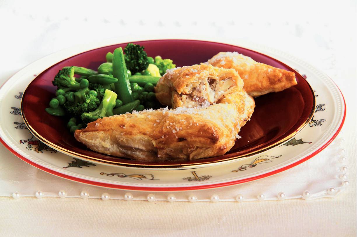 Champignonflapjes met zoutvlokken