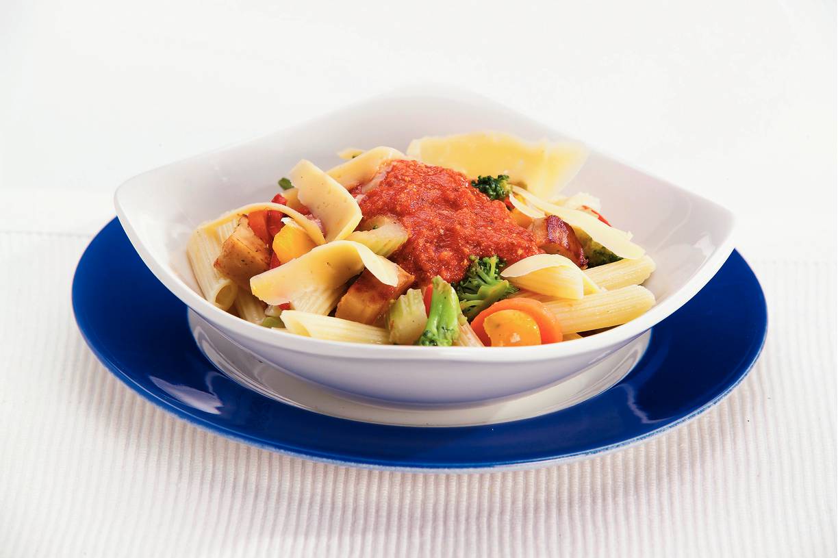 Penne met kaassaus