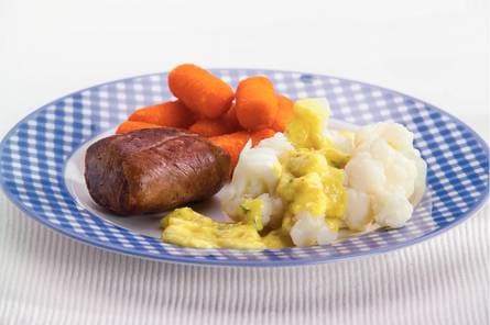 Bloem­kool met ap­pel-ker­rie­saus