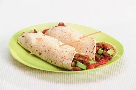 Wraps met Mexicaans gekruid rundvlees