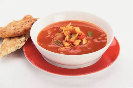 Thaise tomaten-kippensoep