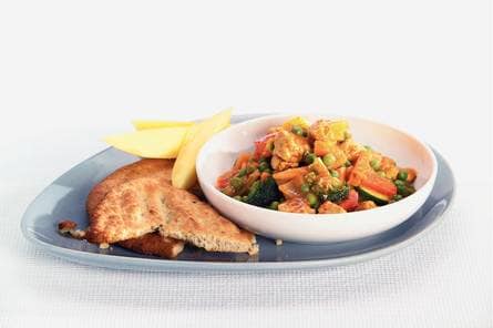 Vegetarische Indiase curryschotel