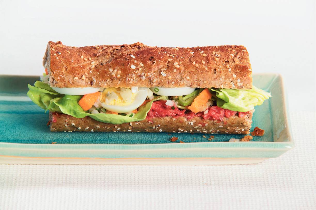 Stokbrood met tartaar