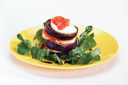Mozzarellatorentje met peperonata