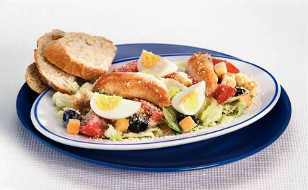 Superlekkere caesarsalade