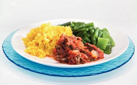 Runderreepjes met tomatensaus
