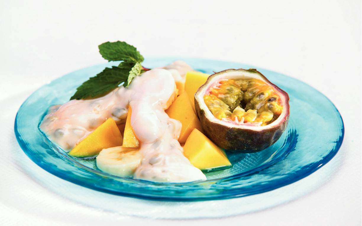 Tropisch fruit met passieroom
