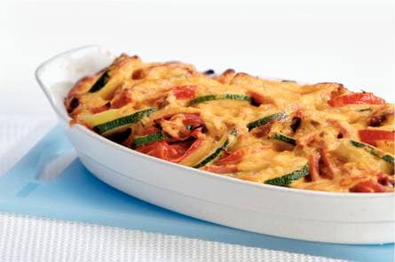 Ovenschotel met roomkaas en ham