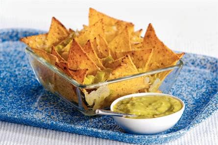 Nachos met guacamole