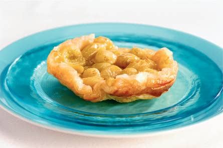 Eenpersoons druiven tarte-tatins