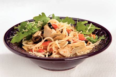 Spaghetti met artisjokken
