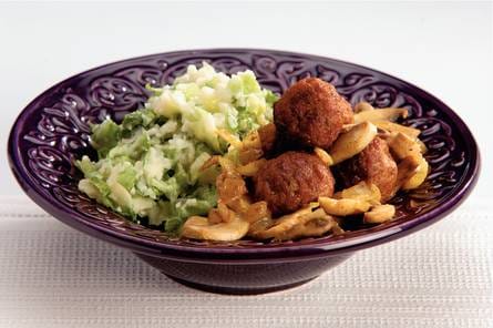 Vegetarische andijvie-kerriestamppot