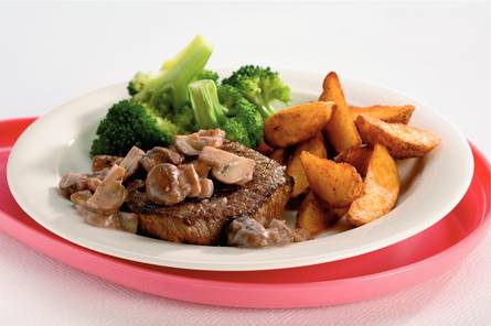 Biefstuk met kastanjechampignonsaus