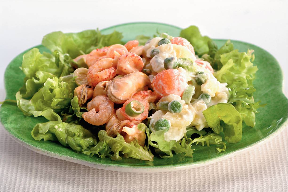 Vis-maaltijdsalade