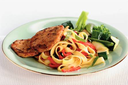 Kruidige tagliatelle met varkensfilet