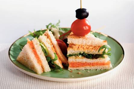 Luxe zalmsandwiches