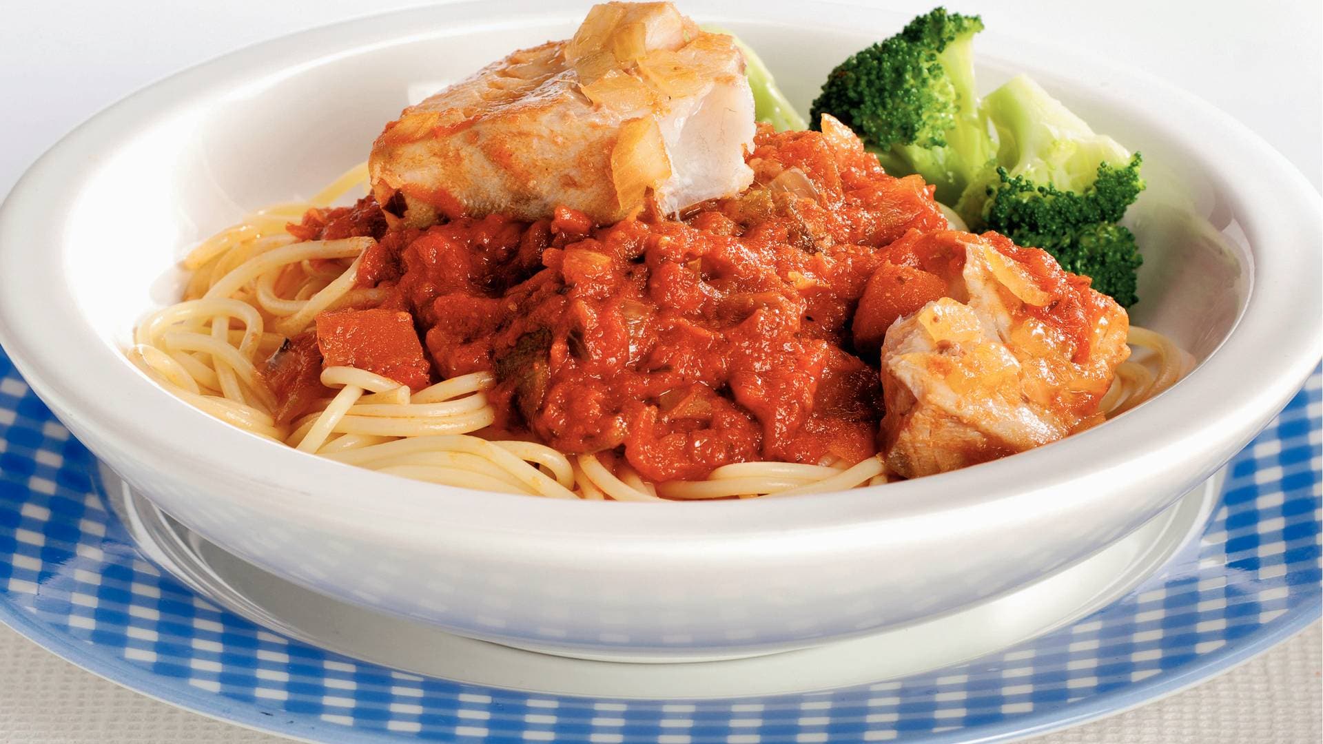 Mediterrane spaghetti recept Allerhande Albert Heijn