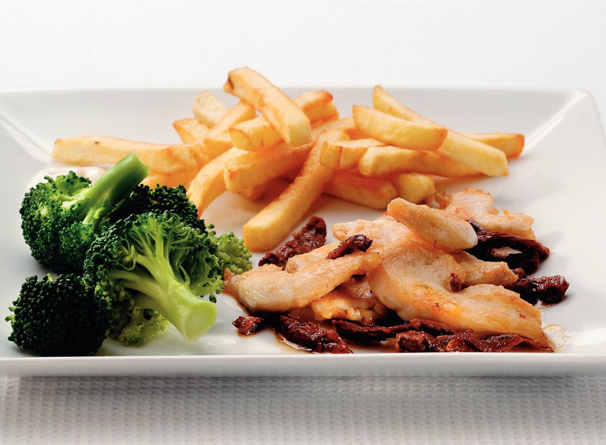 Kipfilet met warme tomatenvinaigrette