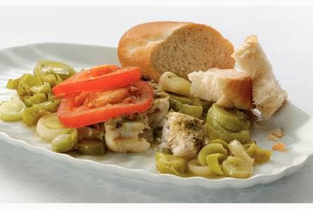 Vis met pesto uit de oven