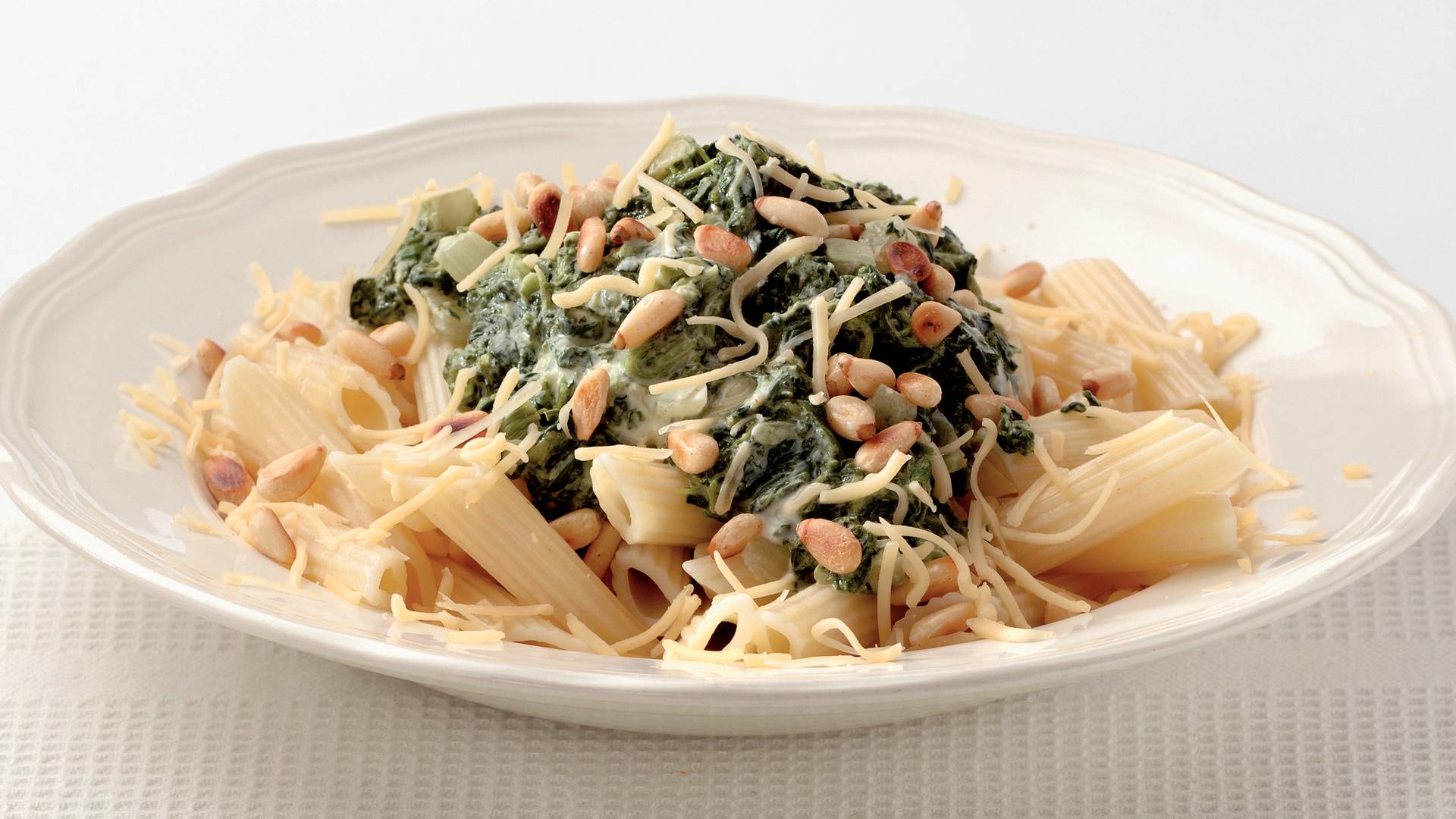 Penne Met Spinazie En Roomkaas Recept Allerhande Albert Heijn