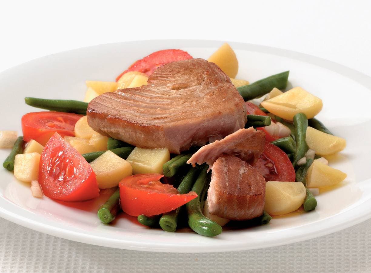 Tonijnsalade met balsamicodressing