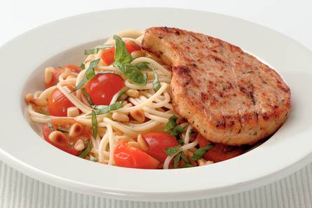 Spaghetti met Valess en pijnboompitten