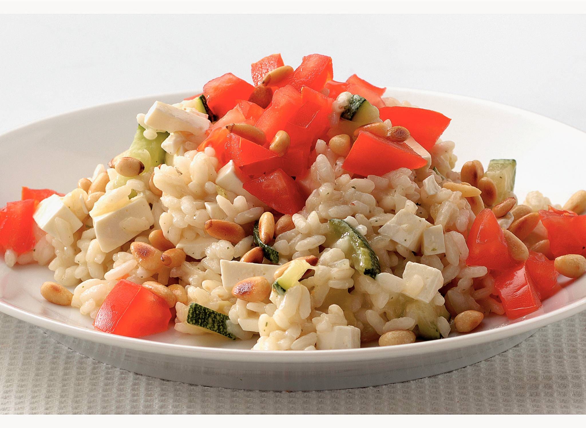 Risotto met witte kaas en pijnboompitten recept Allerhande Albert Heijn