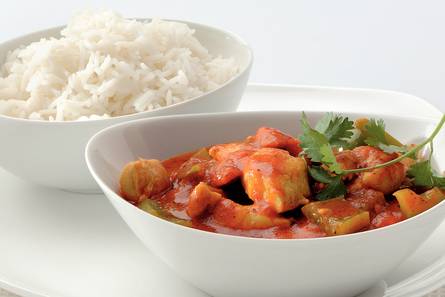 Indiase curry met kip en basmatirijst