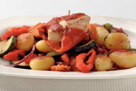 Gevulde paprika met kip