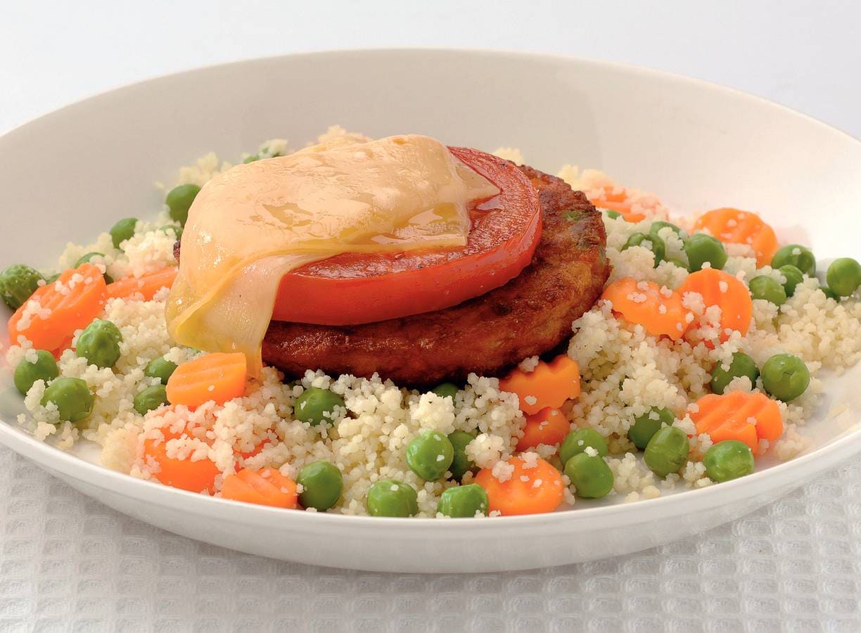 Groenteburger met couscous