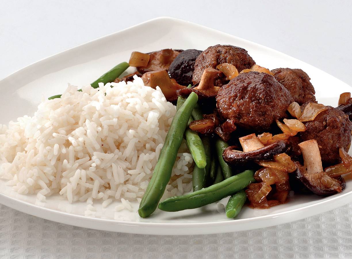 Gehaktballetjes met shiitake
