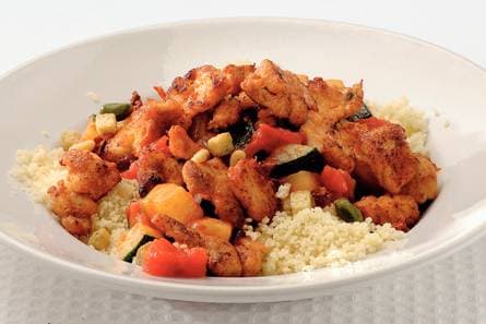 Couscous met kipkebab
