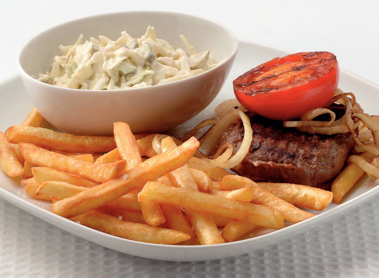 Hamburger met frites