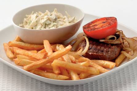 Hamburger met frites