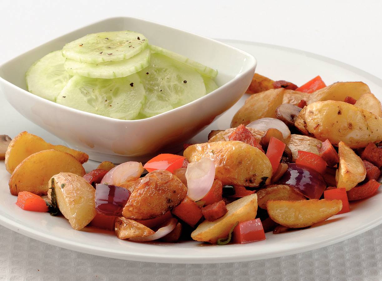 Aardappeltjes met chorizo en paprika