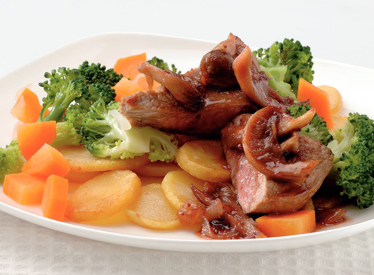 Kalfsschnitzel met portsaus