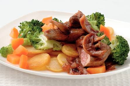 Kalfsschnitzel met portsaus